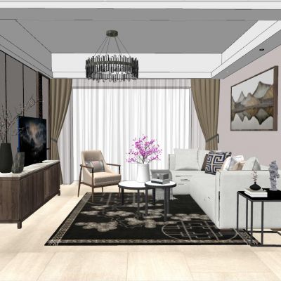 日式新中式客厅