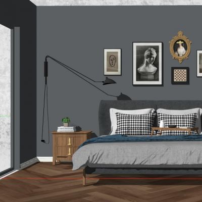 北欧现代简约卧室