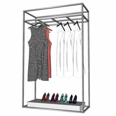 服装展陈服装店构件衣架