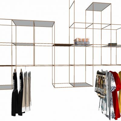 服装展陈服装店构件衣架