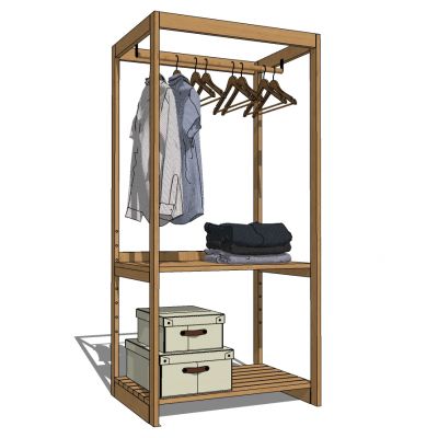 服装展陈服装店构件衣架