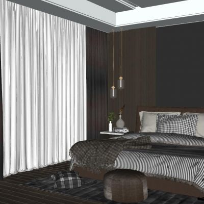 北欧现代简约卧室