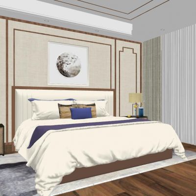 现代新中式卧室