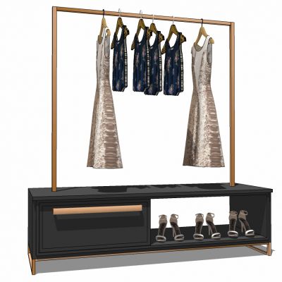 服装展陈服装店构件衣架