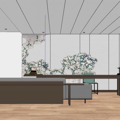 现代新中式日式港式书房