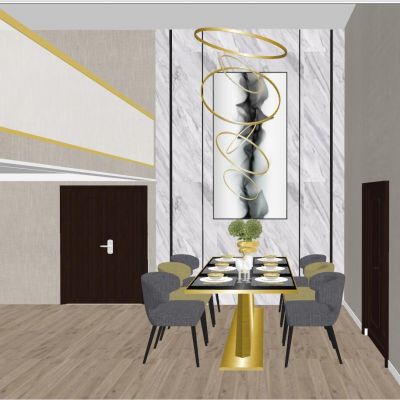 现代北欧低奢餐厅