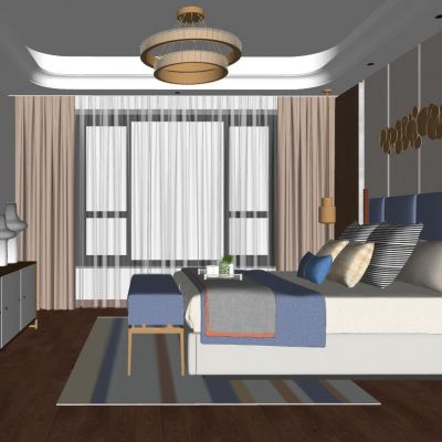 后现代港式北欧卧室