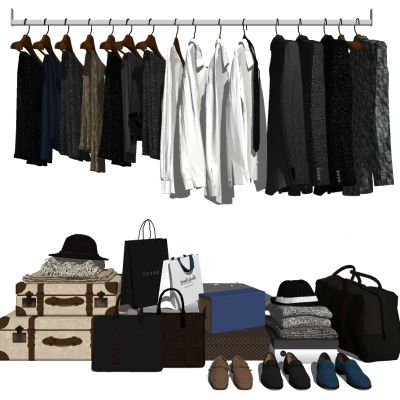 家纺服装店服装货架