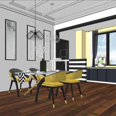 现代北欧轻奢餐厅