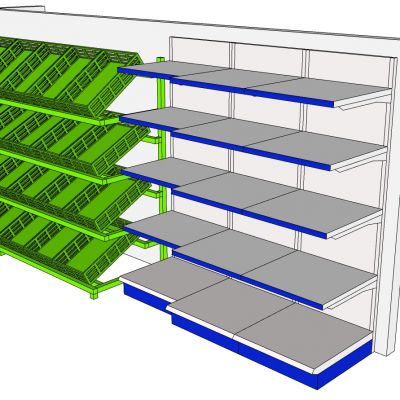 其他现代木制超市货架
