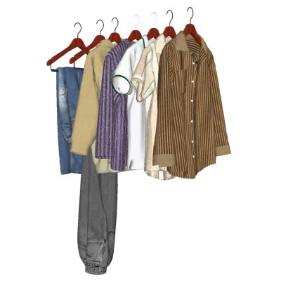 服装展陈服装专卖店衣架