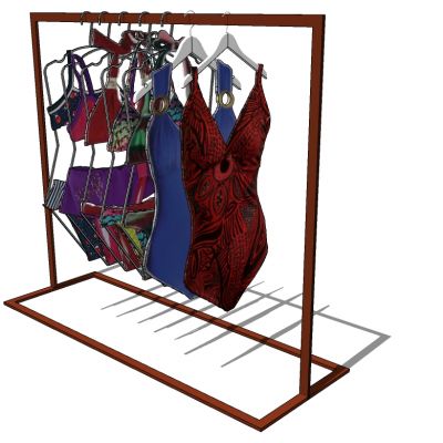 服装展陈服装专卖店衣架