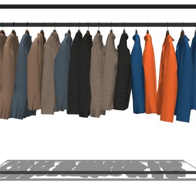 服装展陈服装专卖店衣架