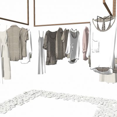 服装展陈服装店构件衣架