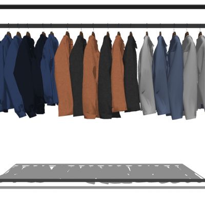 服装展陈服装专卖店衣架