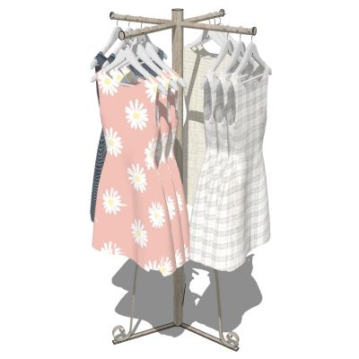 服装展陈服装专卖店衣架