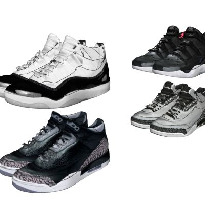 服装展陈男士休闲运动鞋