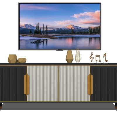 电视柜SU模型