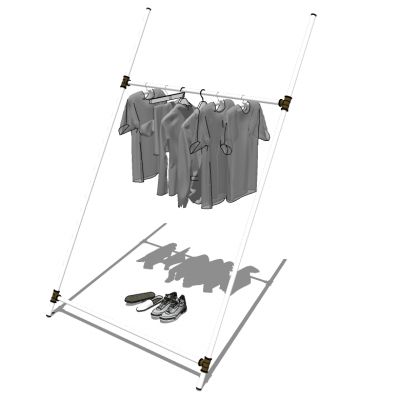 服装展陈服装专卖店衣架