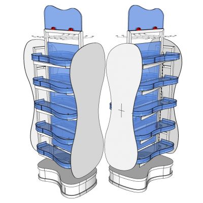 其他现代电子产品超市展柜