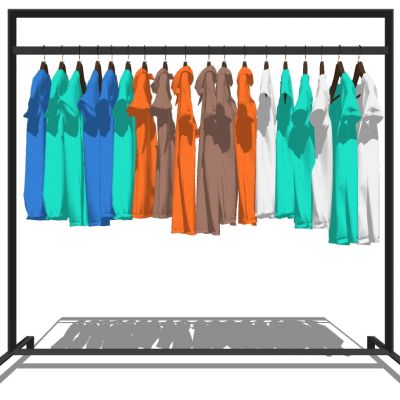 服装展陈服装专卖店衣架