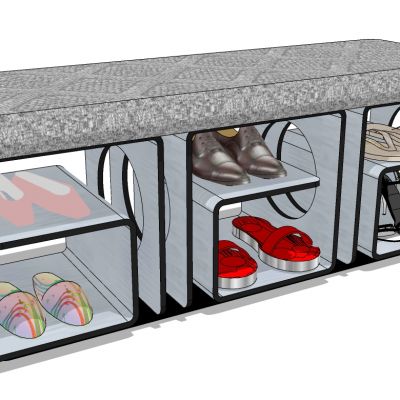 服装展陈衣帽间收奶盒袋子