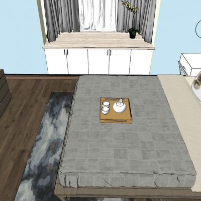 后现代简约港式北欧卧室