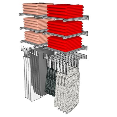 服装展陈服装专卖店衣架