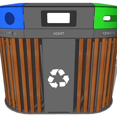 现代简约户外垃圾桶垃圾箱