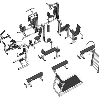 现代建设器材体育器材跑步机动感单车