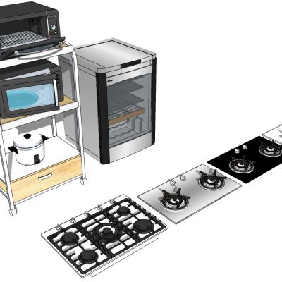 现代北欧轻奢厨柜