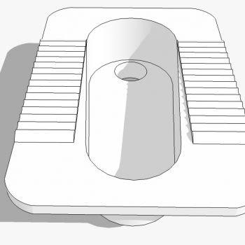 现代卫浴洁具蹲坑