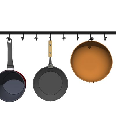 现代厨房摆件厨具平底锅