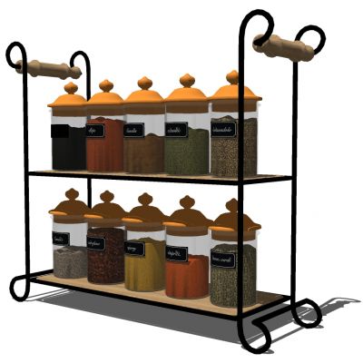厨房调料架组合