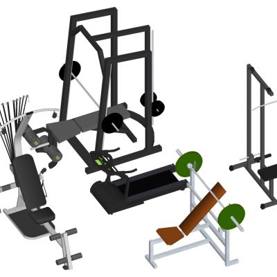 现代建设器材体育器材跑步机动感单构件