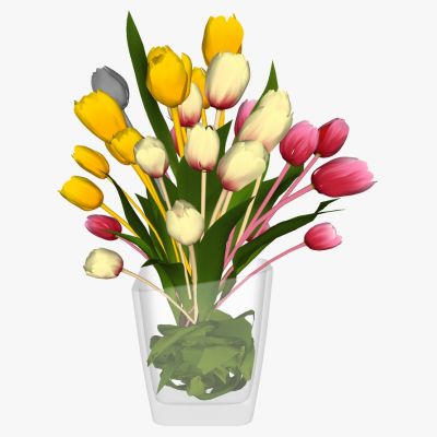 现代欧式花瓶花艺插花摆件郁金香