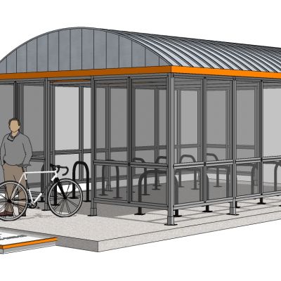 自行车山地车车架车棚构件