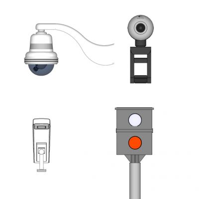 监控设备摄像头监控设备监控器