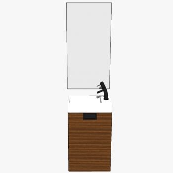 现代柱状洗手台