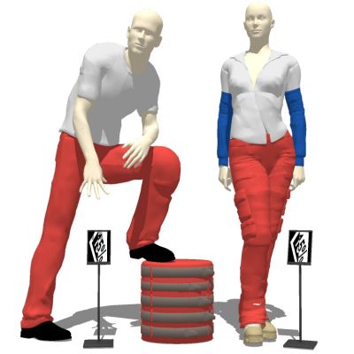 男装人物服饰模特