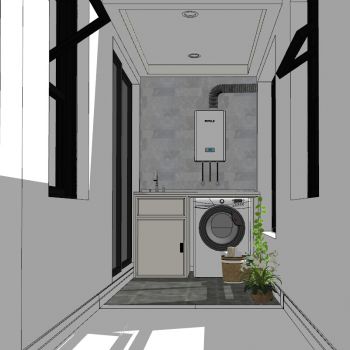 现代北欧洗衣机