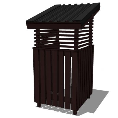 新中式户外垃圾桶垃圾箱