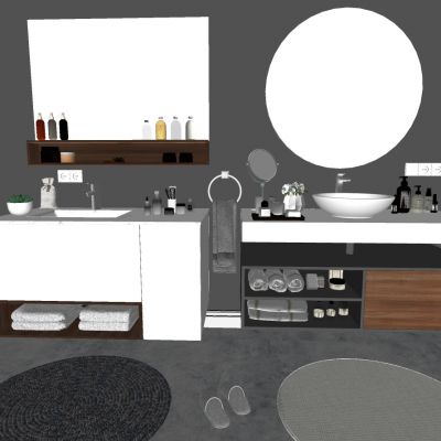 现代简约洗手台