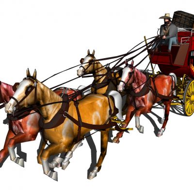 欧式法式马车构件