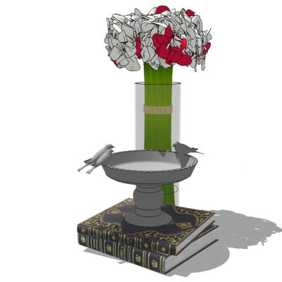 花卉花瓶插花花艺摆件