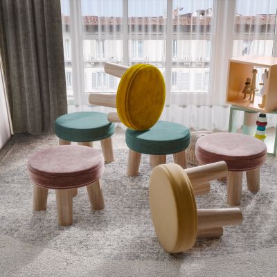 现代北欧风格儿童休闲椅子凳子