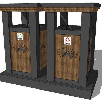 新中式户外垃圾桶垃圾箱