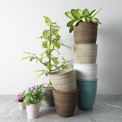 工业风盆栽 盆景