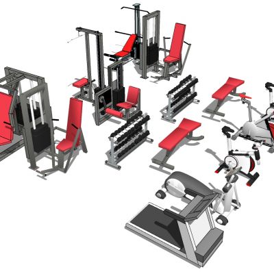 现代建设器材体育器材跑步机动感单车