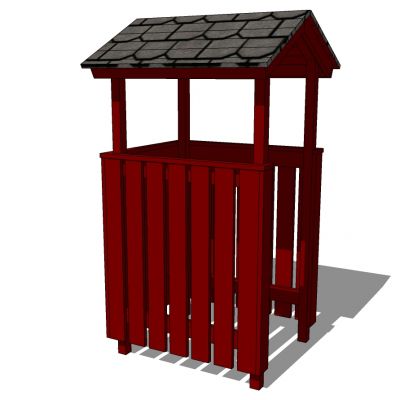 新中式户外垃圾桶垃圾箱